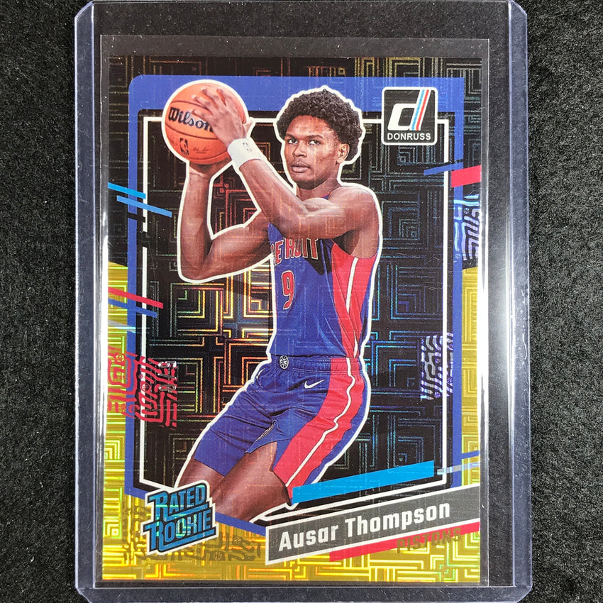 2023-24 Donruss Ausar Thompson Rated Rookie Choice Black Gold 5/8
