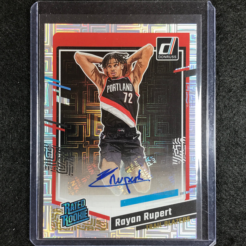2023-24 Donruss Rayan Rupert Rated Rookie Choice Auto #275
