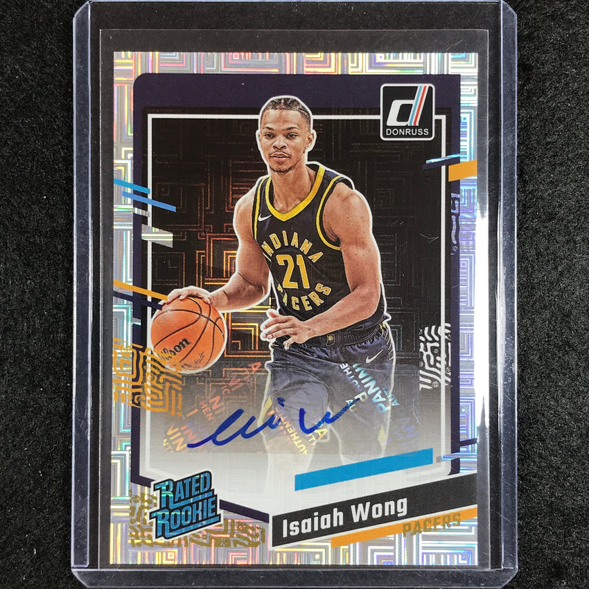 2023-24 Donruss Isaiah Wong Rated Rookie Choice Auto No 283