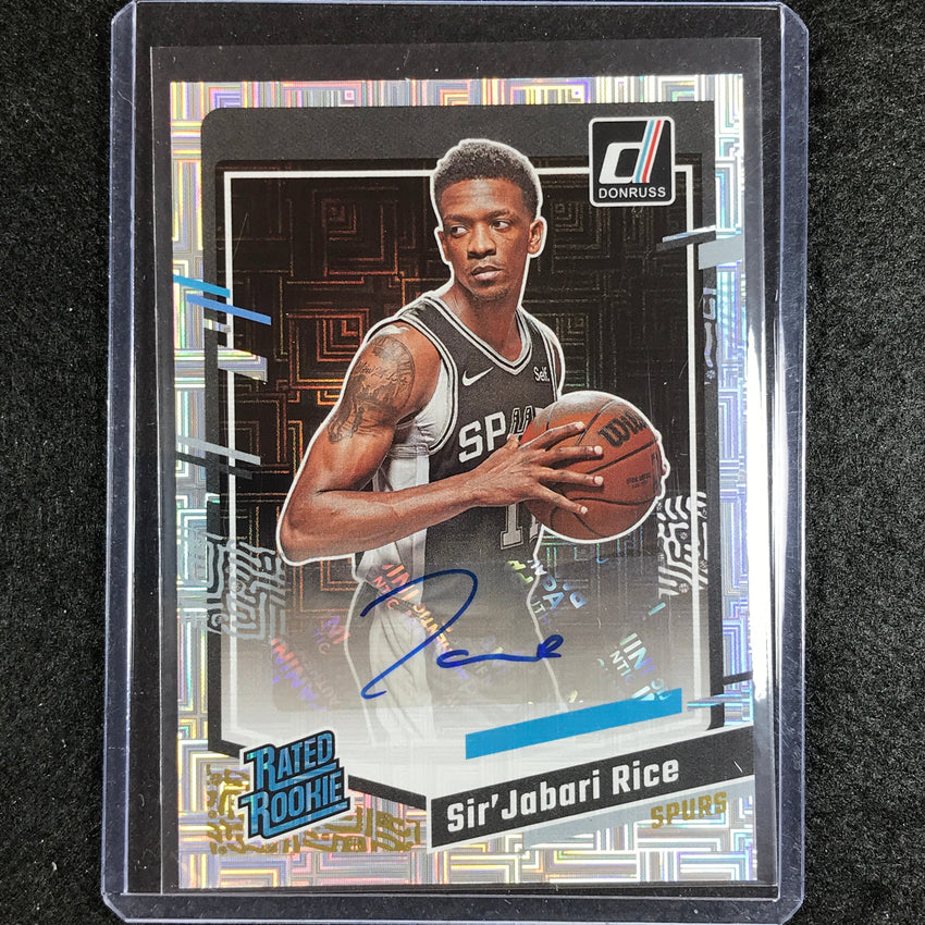 2023-24 Donruss Sirjabari Rice Rated Rookie Choice Auto #289