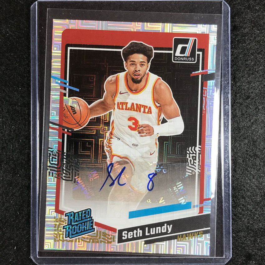 2023-24 Donruss Seth Lundy Rated Rookie Choice Auto No 294