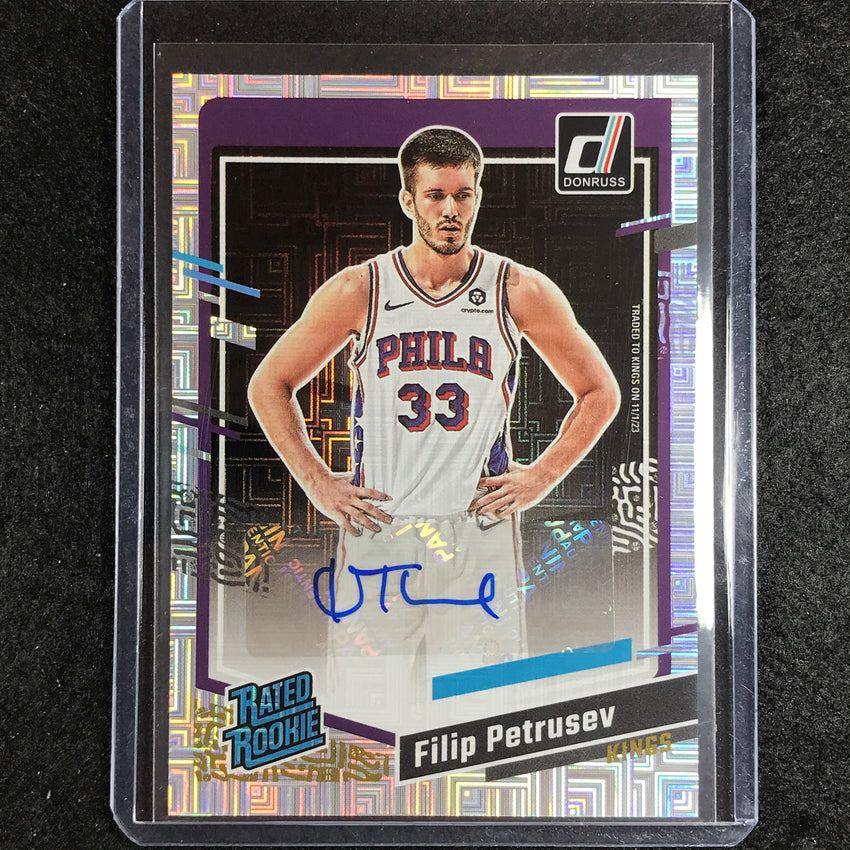 2023-24 Donruss Filip Petrusev Rated Rookie Choice Auto #297