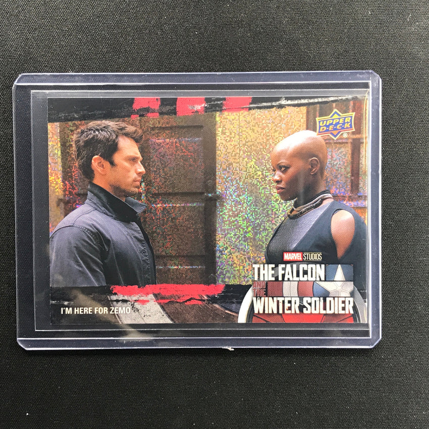 2022 Falcon And Winter Soldier Im Here For Zemo Black And Red Flag Smasher 054/225