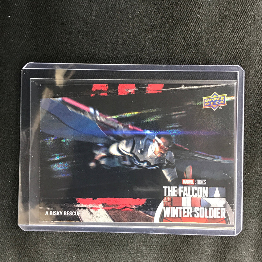 2022 Falcon And Winter Soldier A Risky Rescue Black And Red Flag Smasher 053/225