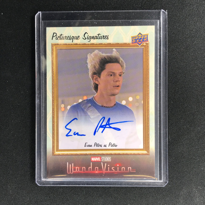 2022 Wandavision Evan Peters As Pietro Picturesque Signatures Auto No Ep