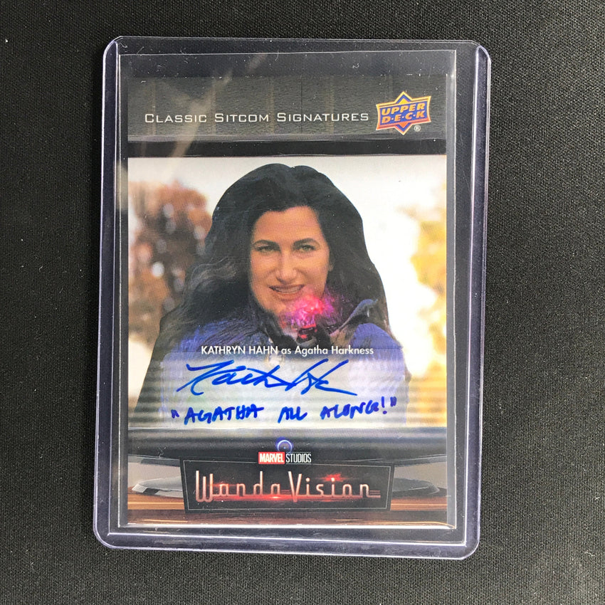 2022 Wandavision Kathryn Hahn Agatha Harkness Classic Sitcom Inscription Auto Kh