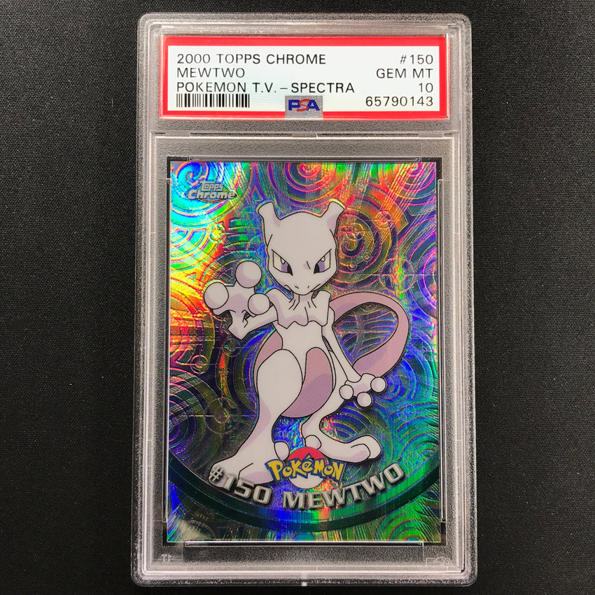 PSA 10 Mewtwo - #150 - Spectra 2000 Topps Chrome Pokemon T.V 143