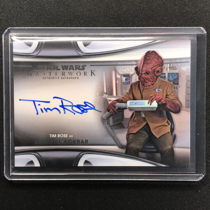 2021 Star Wars Masterwork Tim Rose As Admiral Ackbar Autograph No Tr