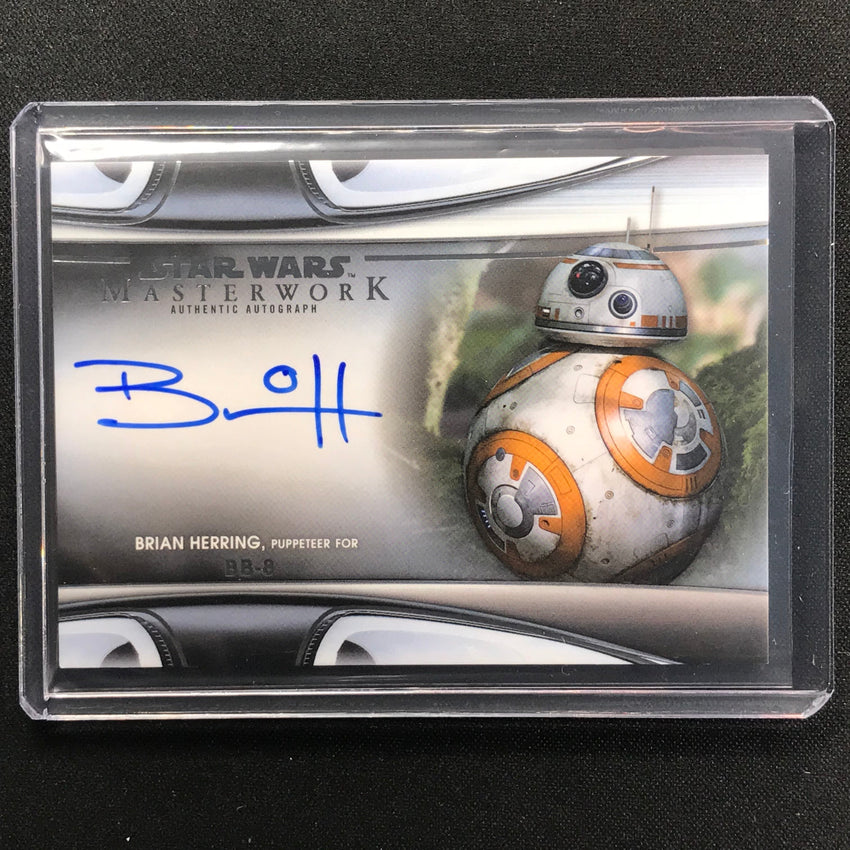 2021 Star Wars Masterwork Brian Herring As Bb-8 Autograph No Bh