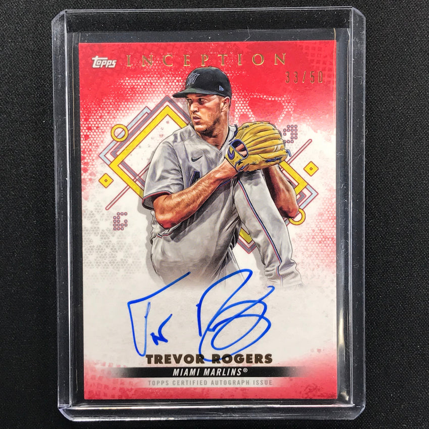 2022 Inception Trevor Rogers Rookie And Emerging Stars Auto Red 33/50