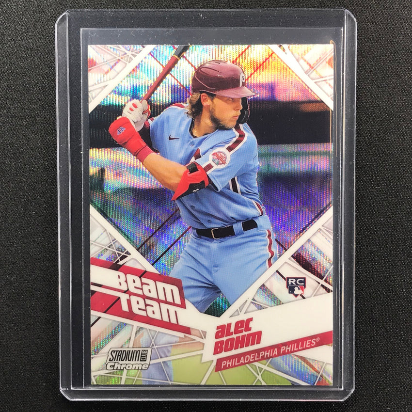 2021 Stadium Club Chrome Alec Bohm Beam Team Rookie Wave Sp No 18