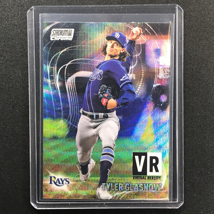 2021 Stadium Club Chrome Tyler Glasnow Virtual Reality Wave Sp No 19