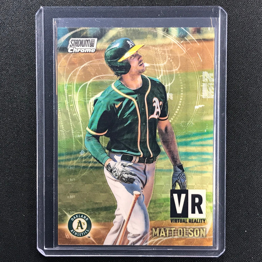 2021 Stadium Club Chrome Matt Olson Virtual Reality Superfractor 1/1