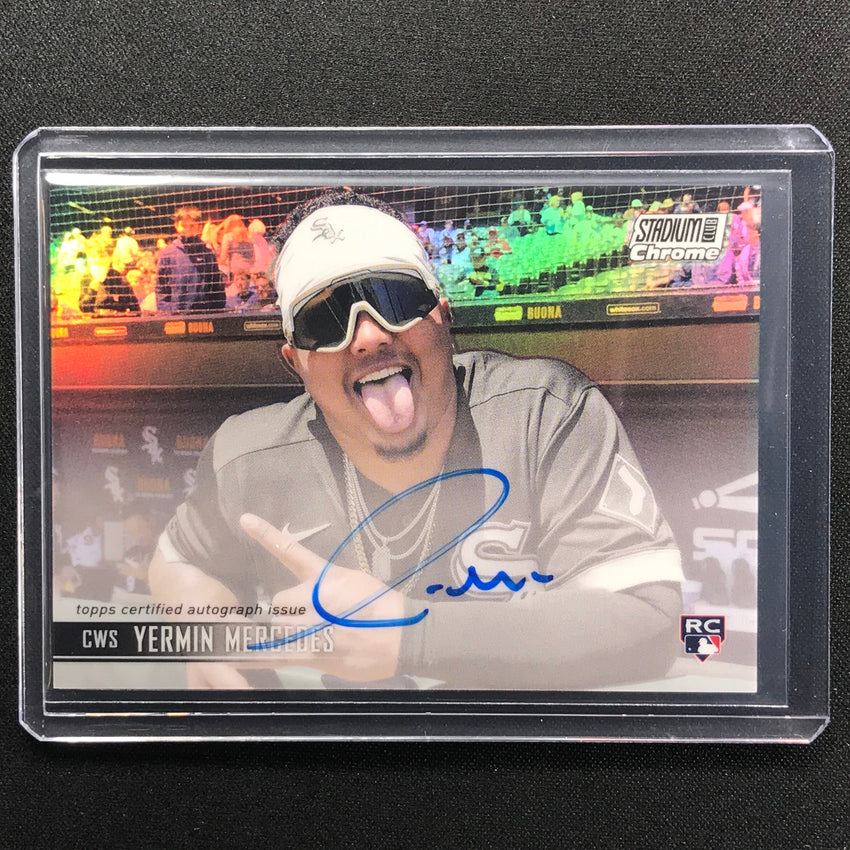 2021 Stadium Club Chrome YERMIN MERCEDES Rookie Auto #YME