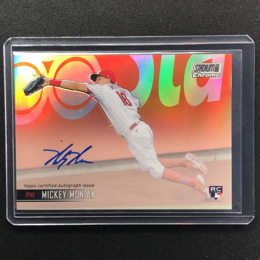2021 Stadium Club Chrome Mickey Moniak Rookie Auto No Mm