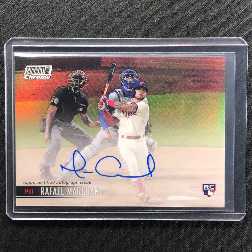 2021 Stadium Club Chrome Rafael Marchan Rookie Auto No Rm