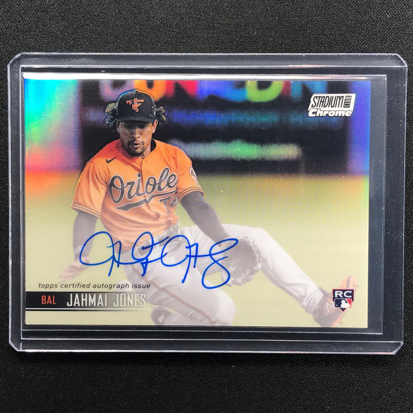 2021 Stadium Club Chrome Jahmai Jones Rookie Auto No Jj