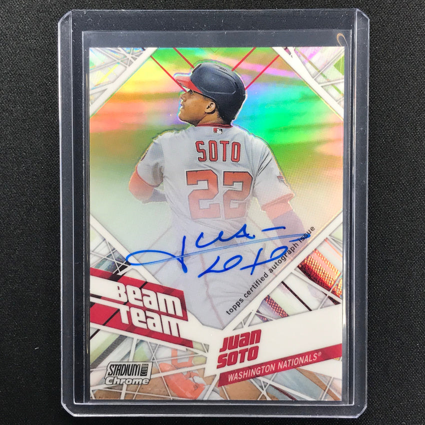 2021 Stadium Club Chrome JUAN SOTO Beam Team Auto 14/15