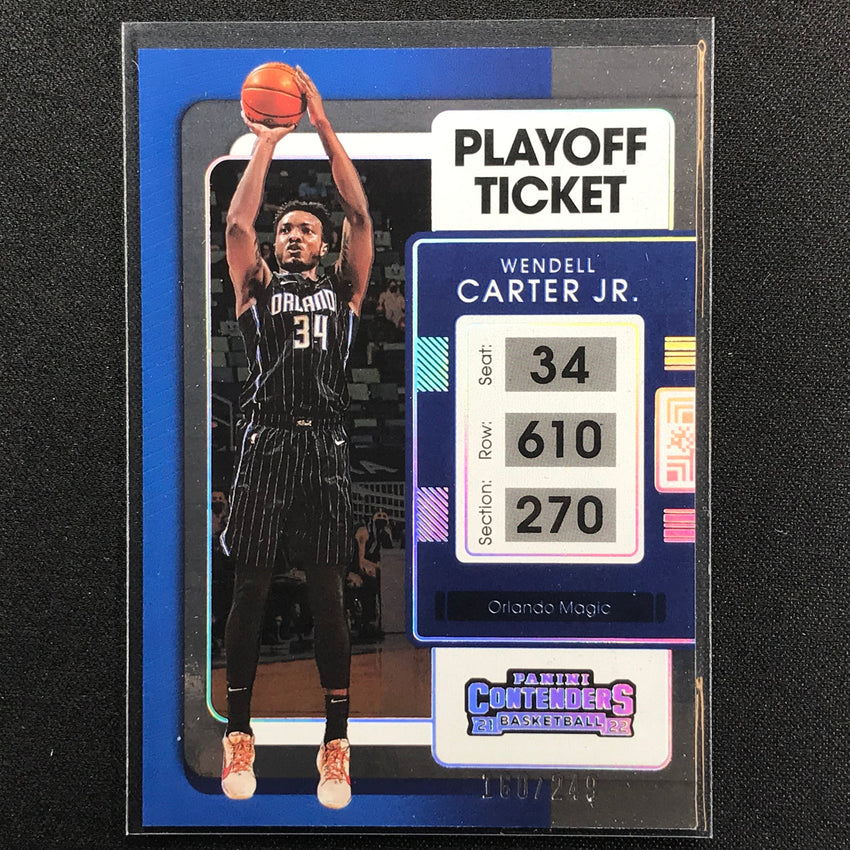 2021-22 Contenders Wendell Carter Jr. Playoff Ticket /249