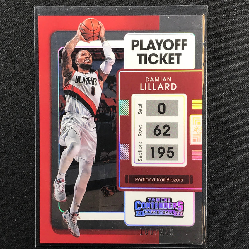 2021-22 Contenders Damian Lillard Playoff Ticket /249