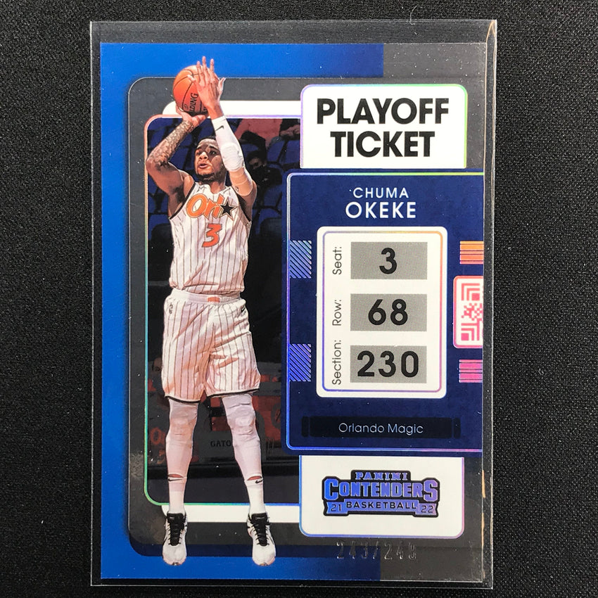 2021-22 Contenders Chuma Okeke Playoff Ticket /249