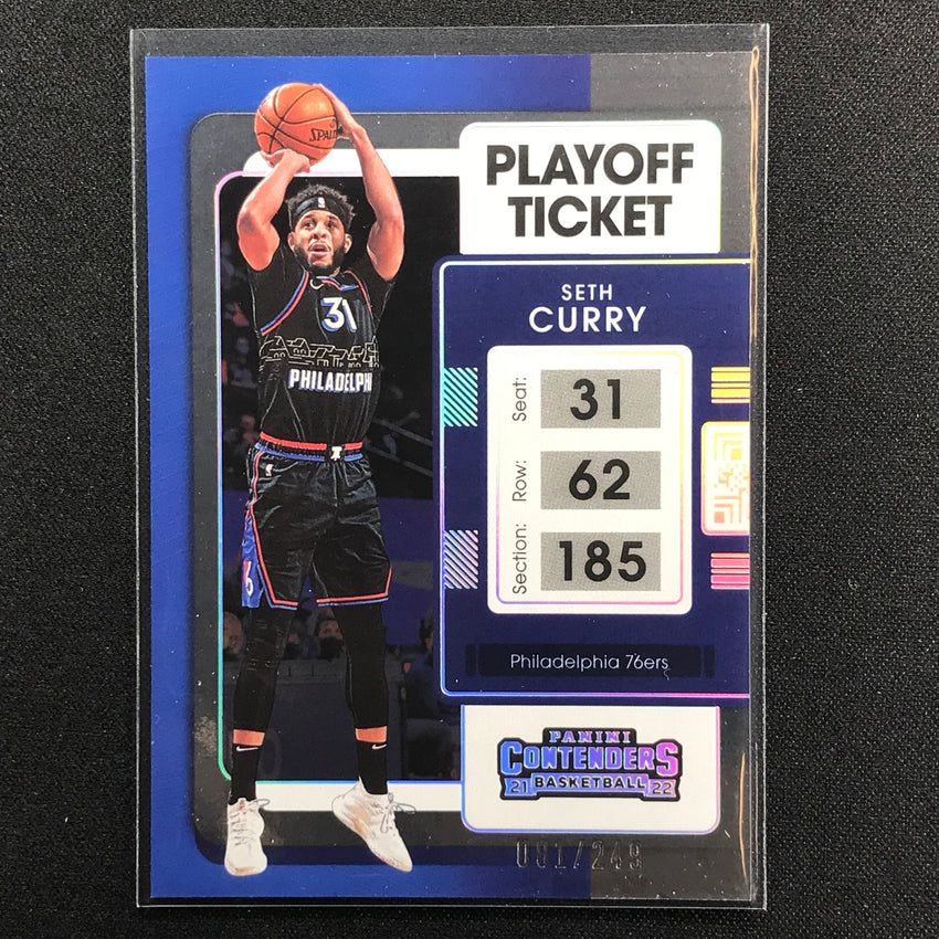 2021-22 Contenders Seth Curry Playoff Ticket /249
