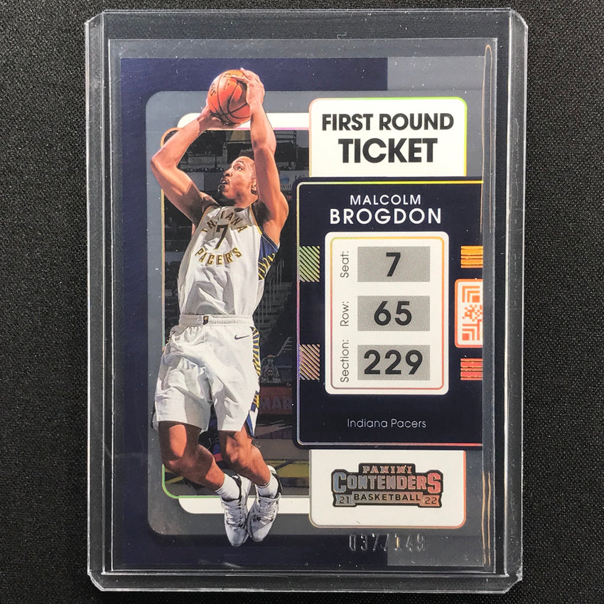 2021-22 Contenders Malcolm Brogdon First Round Ticket 37/149