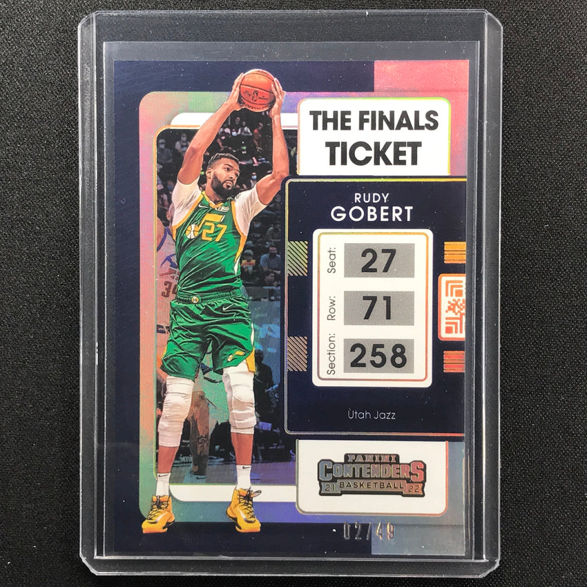 2021-22 Contenders Rudy Gobert The Finals Ticket 2/49
