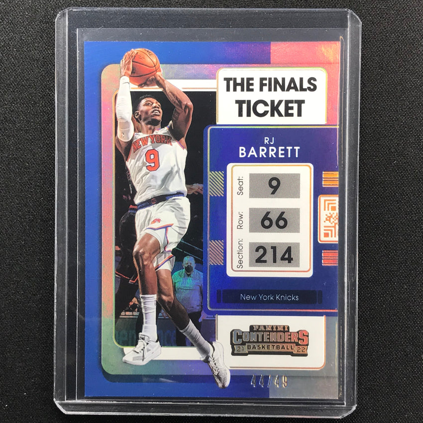2021-22 Contenders Rj Barrett The Finals Ticket 44/49