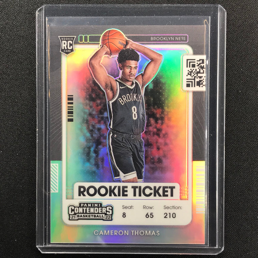 2021-22 Contenders Cameron Thomas Rookie Season Ticket Photo Variation No 127