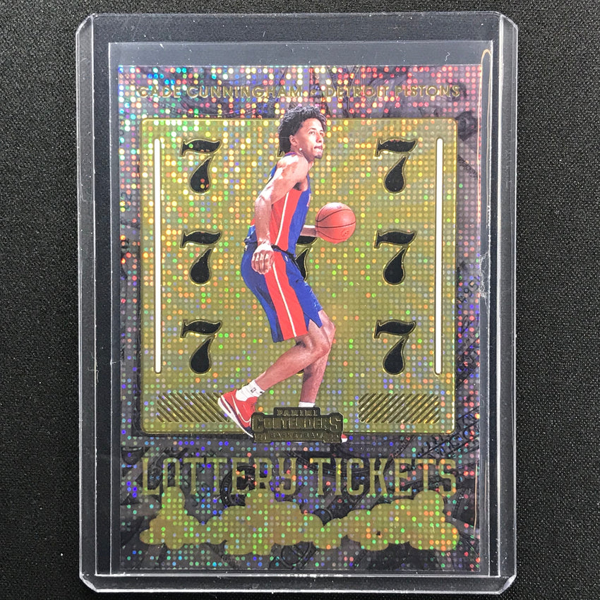 2021-22 Contenders Cade Cunningham Lottery Tickets Rookie Base No 1