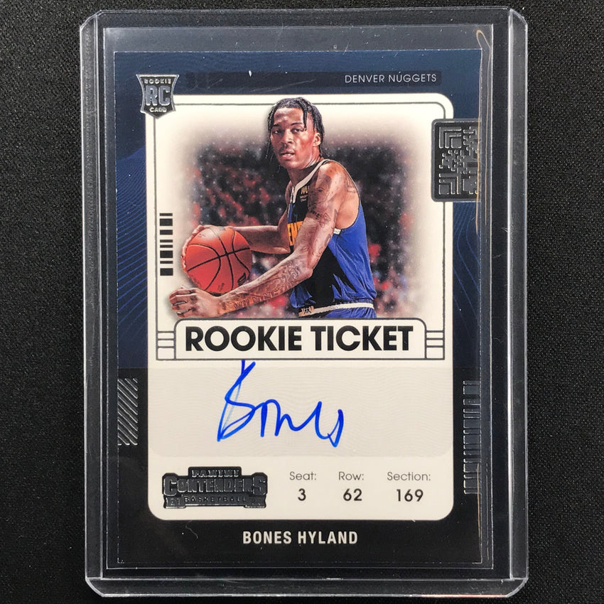 2021-22 Contenders Bones Hyland Rookie Ticket Variation Auto No 126