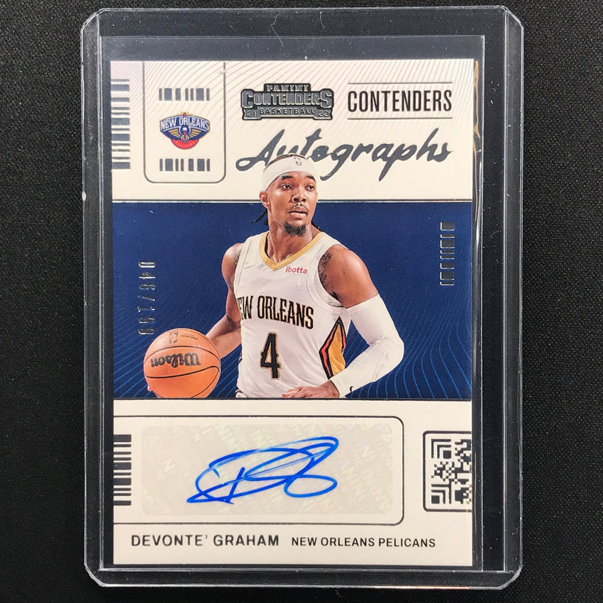 2021-22 Contenders Devonte Graham Contenders Autographs 46/199
