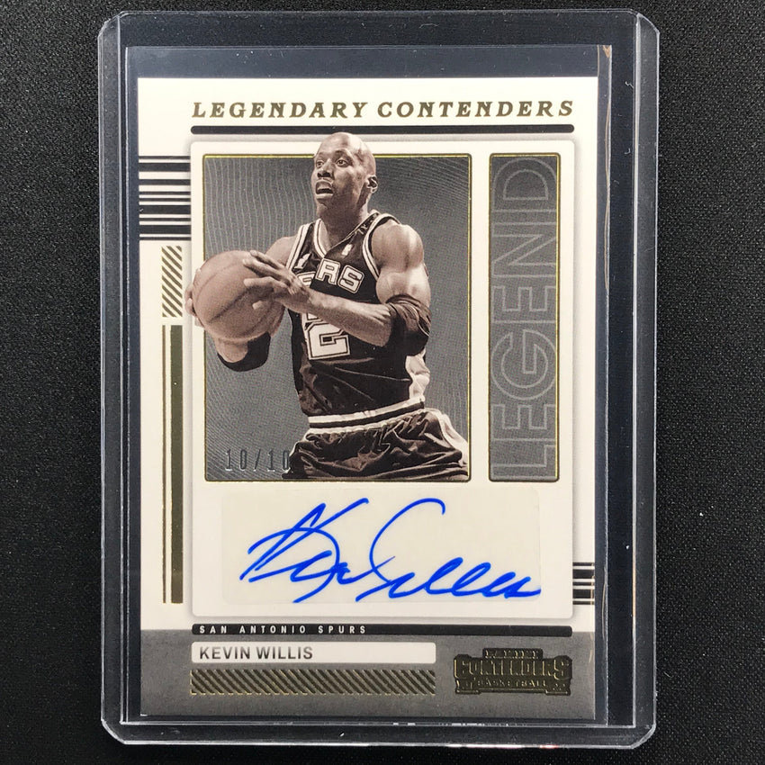 2021-22 Contenders Kevin Willis Legendary Contenders Autographs Gold 10/10