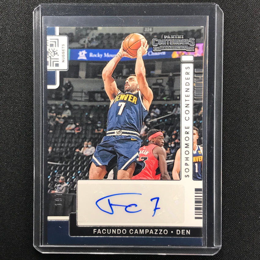2021-22 Contenders Facundo Campazzo Sophomore Contenders Auto 197/199