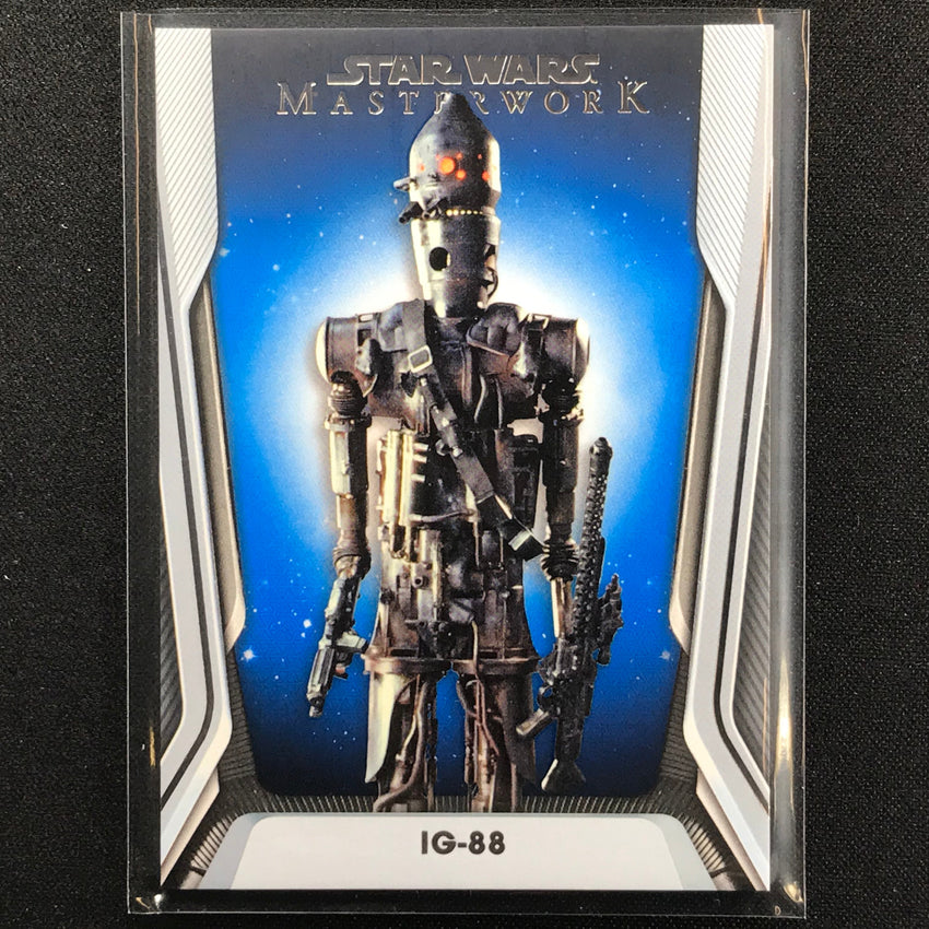 2021 Star Wars Masterwork IG-88 Blue #49