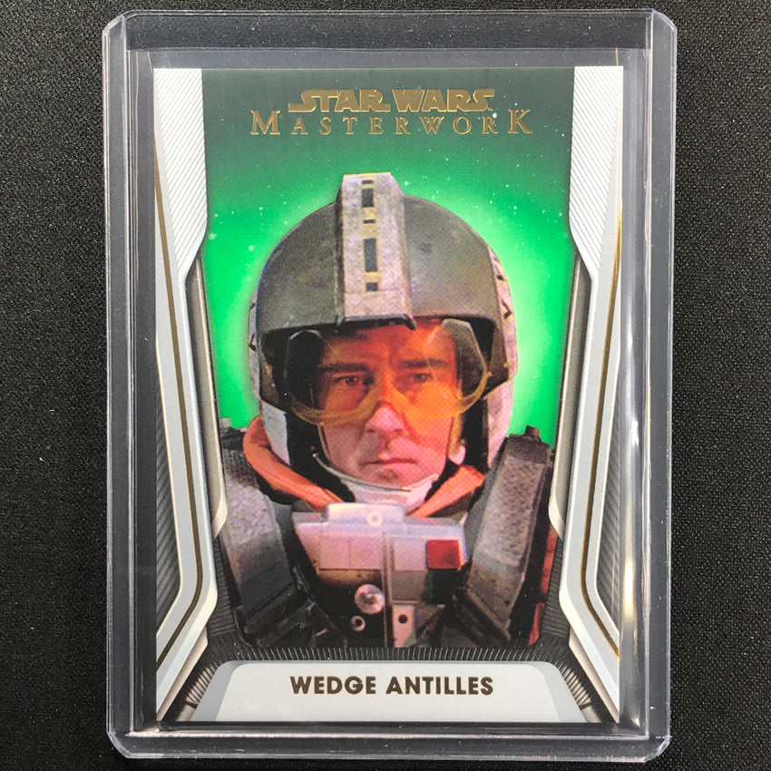 2021 Star Wars Masterwork Wedge Antilles Green 32/99