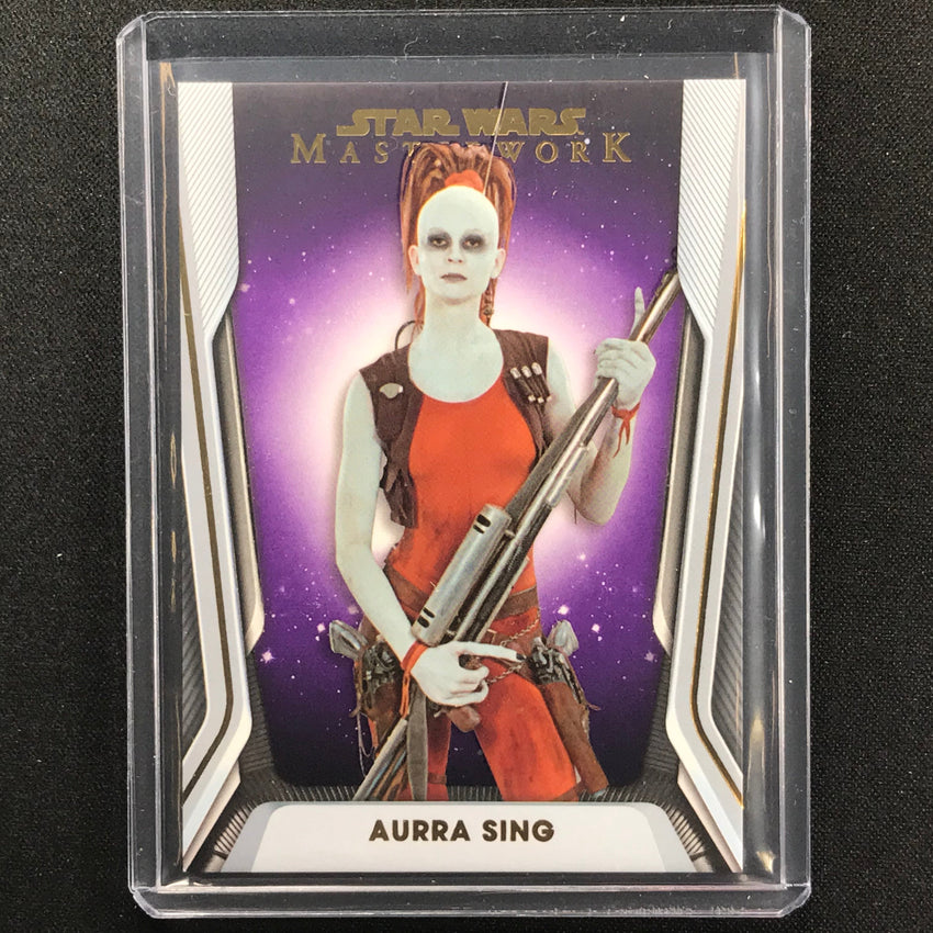 2021 Star Wars Masterwork Aurra Sing Purple 2/50