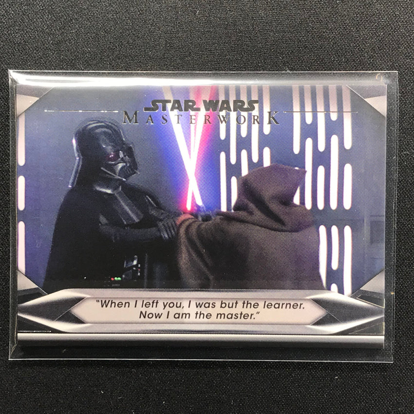 2021 Star Wars Masterwork I Am The Master Welcome To The Dark Side Base No 2