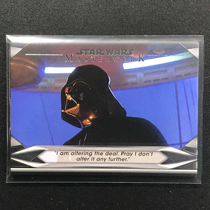 2021 Star Wars Masterwork Altering The Deal Welcome To The Dark Side Base No 4