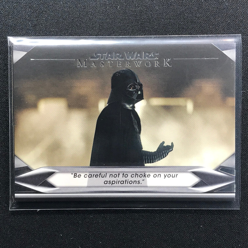 2021 Star Wars Masterwork Choke On Aspirations Welcome To The Dark Side Base No 6