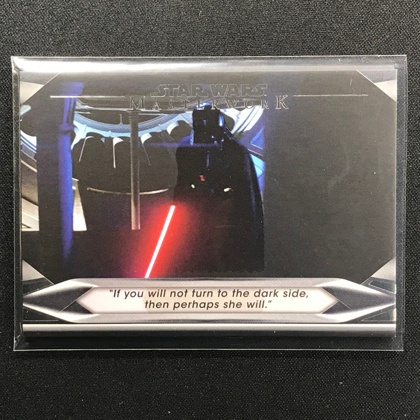 2021 Star Wars Masterwork Turn To The Dark Side Welcome To The Dark Side Base No 9