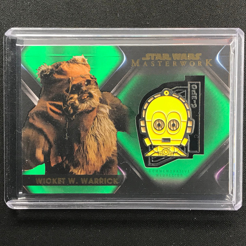 2021 Star Wars Masterwork Wicket W. Warrick Commemorative Medallion 23/99