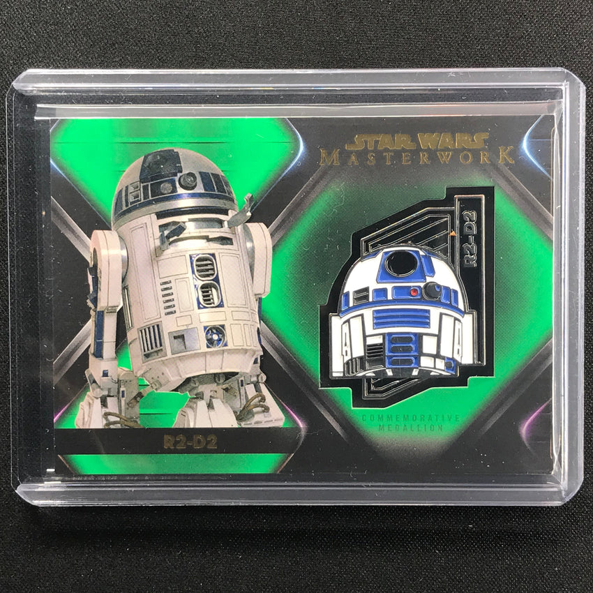 2021 Star Wars Masterwork R2-d2 Commemorative Character Medallion Green 82/99