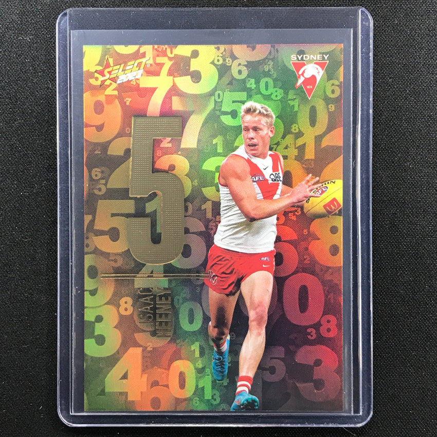 2023 Footy Stars Isaac Heeney Numbers 63/255
