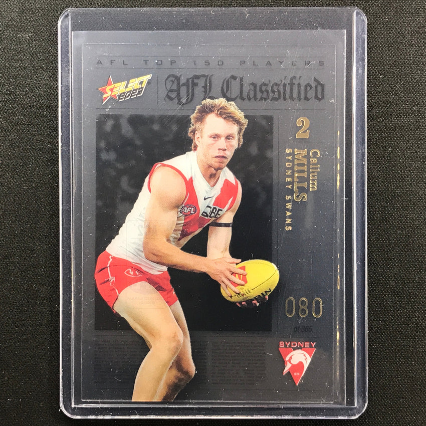 2023 Footy Stars Callum Mills Afl Classified No 2 80/365