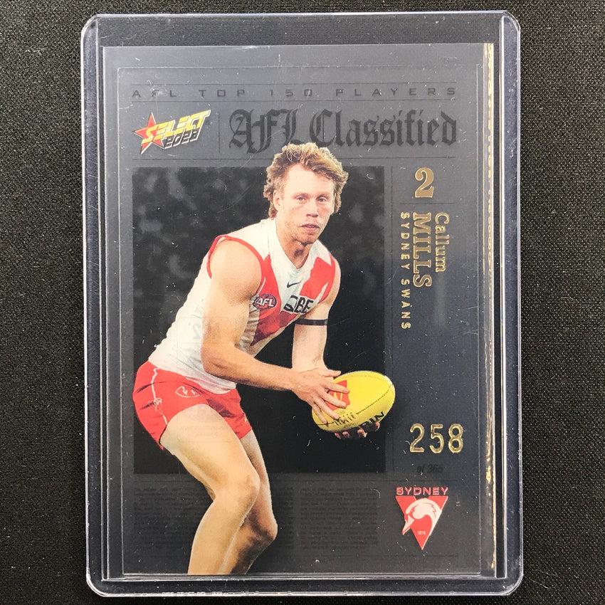 2023 Footy Stars Callum Mills Afl Classified No 2 258/365