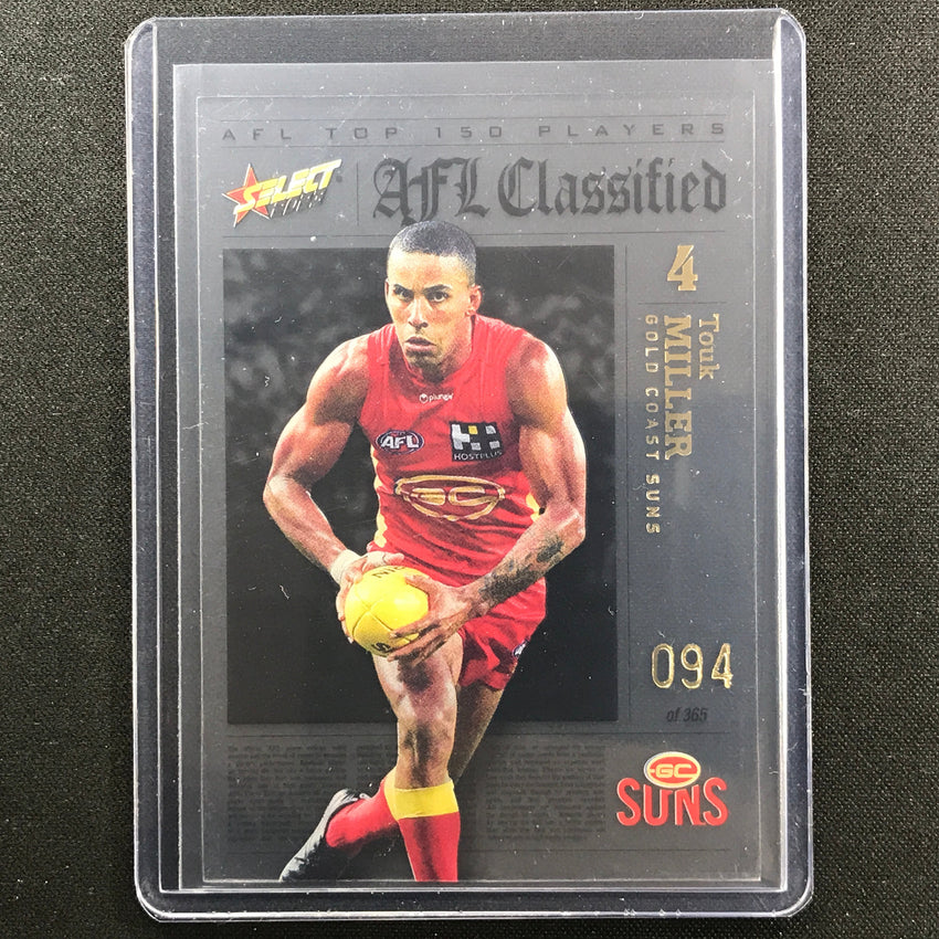2023 Footy Stars Touk Miller Afl Classified No 4 94/365