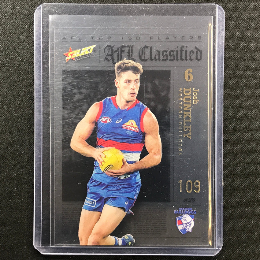 2023 Footy Stars Josh Dunkley Afl Classified No 6 109/365
