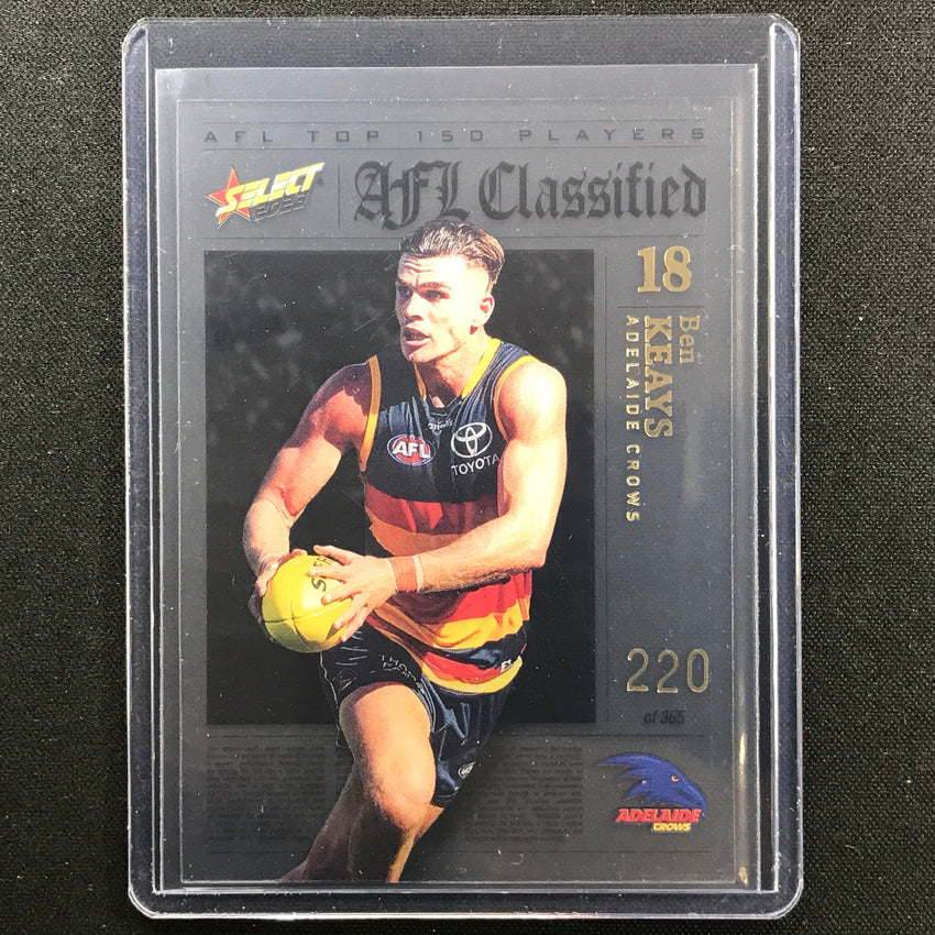 2023 Footy Stars Ben Keays Afl Classified No 18 220/365